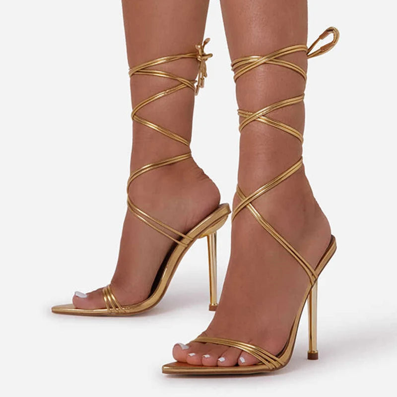 Summer 12CM Gladiator Heels Sandals