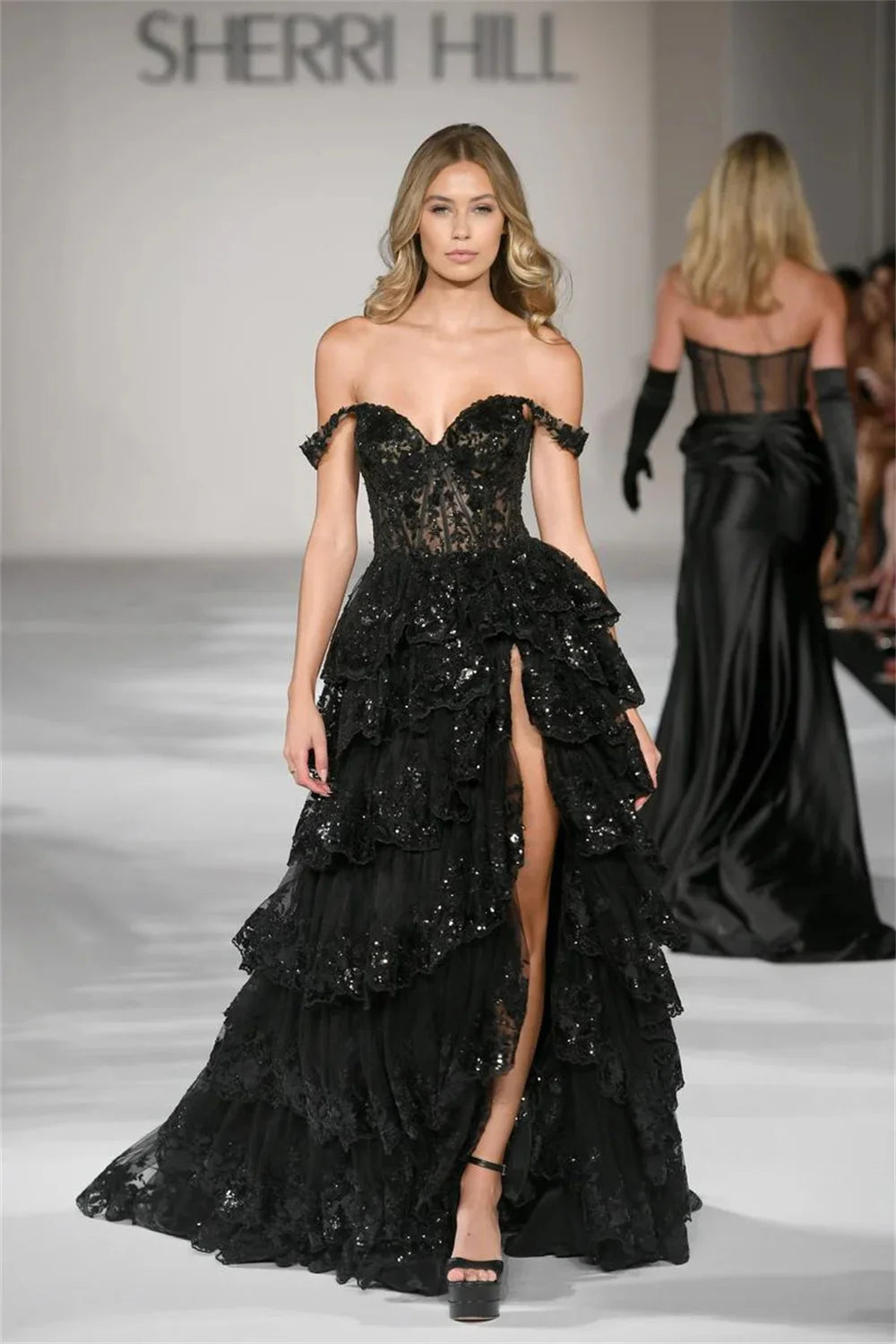 Black Glitter Prom Dresses Wedding Dress2025