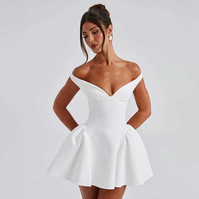 Dress Women Halter Mini 2025 Summer Dress V Neck Backless Nightclub Sexy Party Dresses