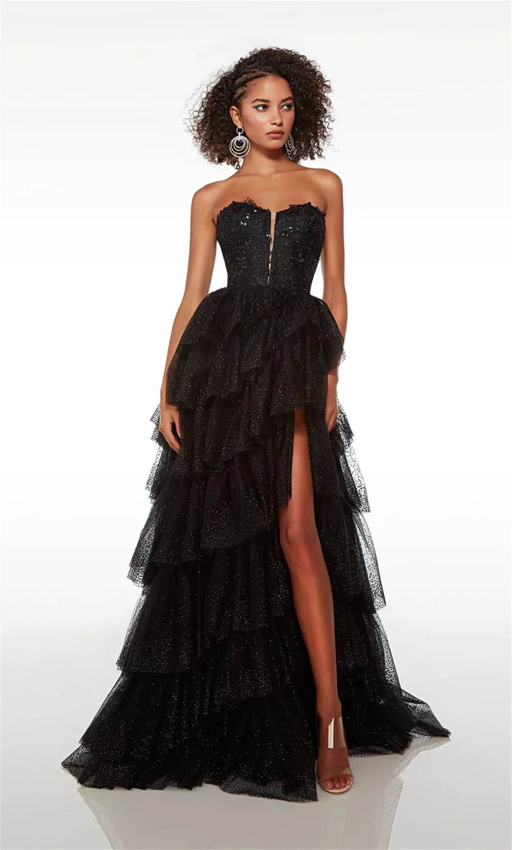 Black Prom Dress Formal Party 2025