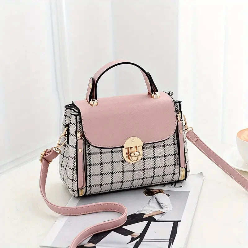 Women Trendy Flap Shoulder Bag PU Leather Crossbody Bag